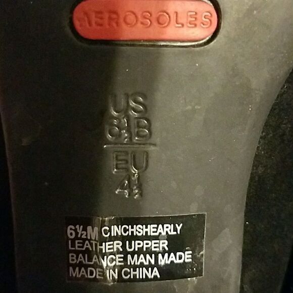 Aerosoles black leather mules Sz.6.5 EUC - Picture 7 of 7